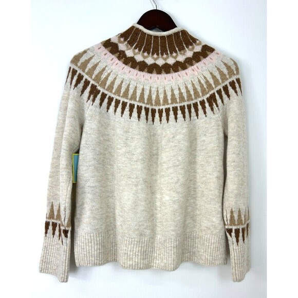 Cece Womens Glamour Melody Antique Beige Mock Neck Sweater Small New With Tag R2 - Picture 6 of 13